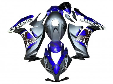 Carénages Moto Honda CBR1000RR 2012-2016 - Bleu Gris Noir Mat Requin Vendre