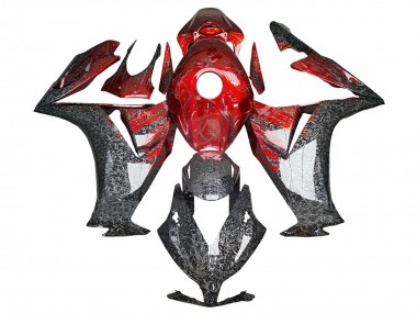 Carénages Moto Honda CBR1000RR 2012-2016 - Rouge Noir Fibre de Carbone Forgée Vendre