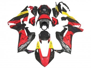 Carénages Moto Honda CBR1000RR 2017-2023 - Rouge Jaune Noir Fibre de Carbone Vendre