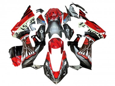 Carénages Moto Honda CBR1000RR 2017-2023 - Rouge Gris Noir Monstre Requin Vendre