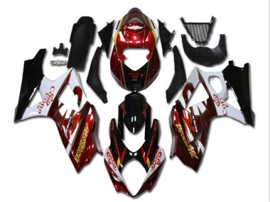 Carénages Moto Suzuki GSXR 1000 2007-2008 - Rouge Blanc Noir Corona Vendre