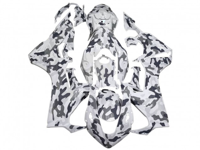 Carénages Moto Honda CBR1000RR 2017-2023 - Blanc Gris Camouflage