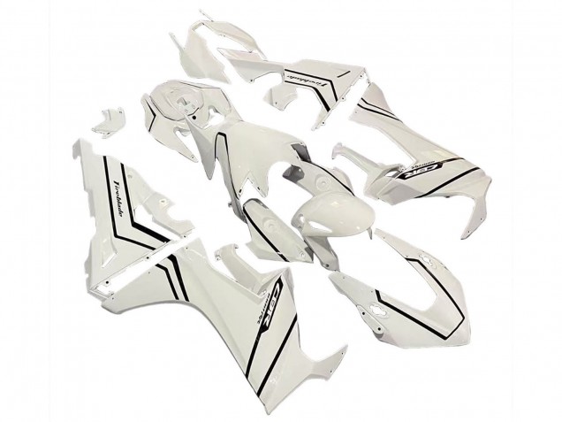 Carénages Moto Honda CBR1000RR 2017-2024 - Blanc Noir Bande Fireblade