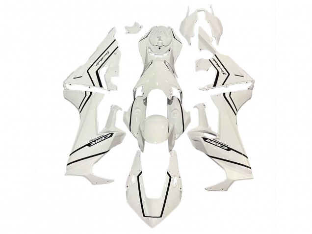 Carénages Moto Honda CBR1000RR 2017-2024 - Blanc Noir Bande Fireblade