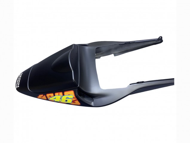 Carénages Moto Honda CBR600RR 2003-2004 - Noir Mat Orange Repsol Rossi 46