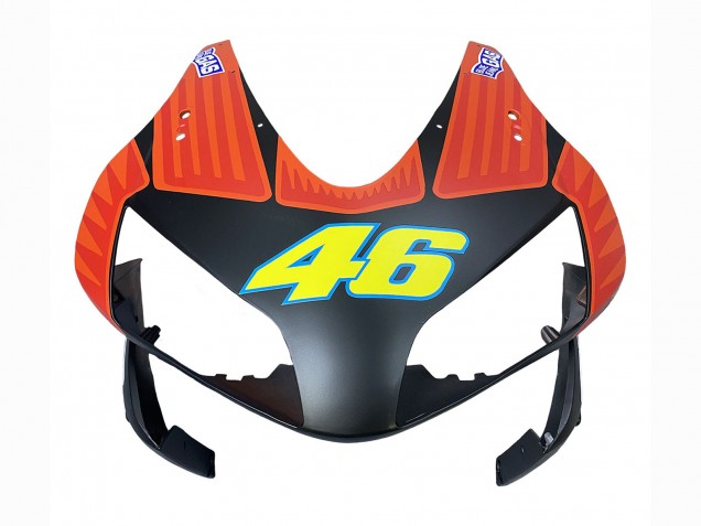 Carénages Moto Honda CBR600RR 2003-2004 - Noir Mat Orange Repsol Rossi 46