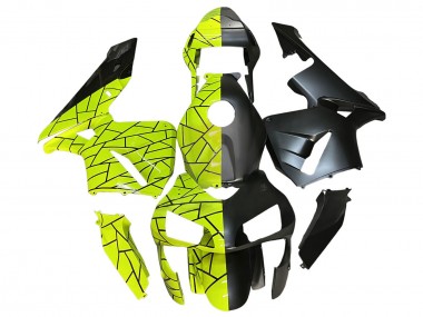 Carénages Moto Honda CBR600RR 2003-2004 - Fluorescent Vert Noir Mat Vendre