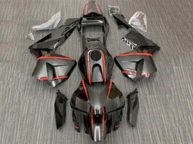 Carénages Moto Honda CBR600RR 2003-2004 - Noir Brillant Rouge Bande Vendre