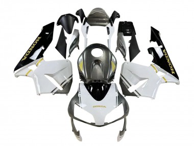 Carénages Moto Honda CBR600RR 2003-2004 - Blanc Jaune Gris Noir Vendre
