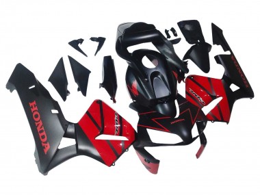Carénages Moto Honda CBR600RR 2003-2004 - Rouge Noir Brillant Noir Mat Vendre