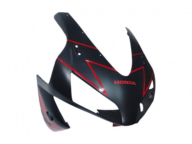 Carénages Moto Honda CBR600RR 2003-2004 - Rouge Noir Brillant Noir Mat