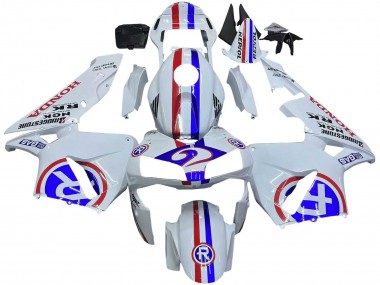 Carénages Moto Honda CBR600RR 2003-2004 - Blanc Rouge Bleu Vendre