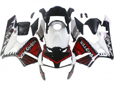 Carénages Moto Honda CBR600RR 2003-2004 - Blanc Rouge Noir Brillant Monstre Vendre