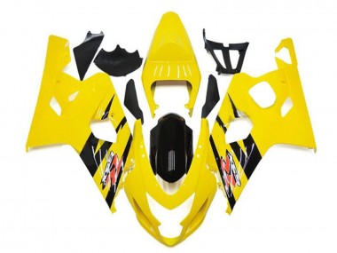 Carénages Moto Suzuki GSXR 600/750 2004-2005 - Jaune Noir Brillant Vendre