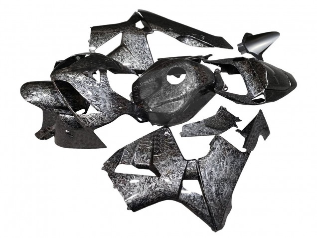 Carénages Moto Honda CBR600RR 2005-2006 - Noir Fibre de Carbone Forgée