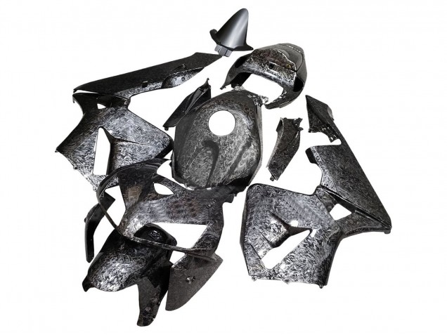 Carénages Moto Honda CBR600RR 2005-2006 - Noir Fibre de Carbone Forgée