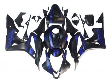 Carénages Moto Honda CBR600RR 2007-2008 - Noir Mat Bleu Repsol Vendre