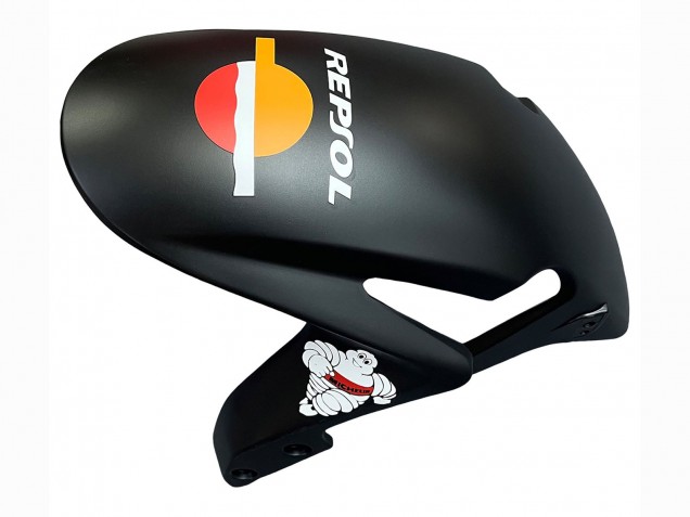 Carénages Moto Honda CBR600RR 2007-2008 - Noir Mat Orange Rouge Rossi Repsol 46