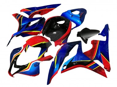 Carénages Moto Honda CBR600RR 2007-2008 - Bleu Rouge Jaune Noir Brillant Vendre