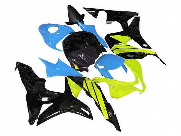 Carénages Moto Honda CBR600RR 2007-2008 - Bleu Jaune Noir Brillant