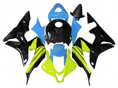 Carénages Moto Honda CBR600RR 2007-2008 - Bleu Jaune Noir Brillant Vendre