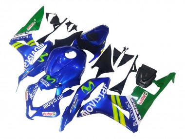 Carénages Moto Honda CBR600RR 2007-2008 - Bleu Vert MoviStar Castrol Vendre
