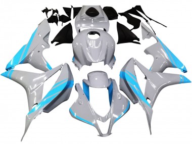 Carénages Moto Honda CBR600RR 2007-2008 - Gris Brillant Bleu Clair Vendre