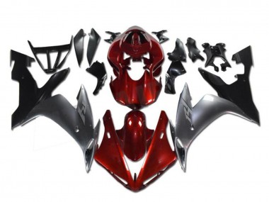Carénages Moto Yamaha YZF R1 2002-2003 - Rouge Argent Noir Vendre