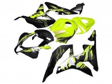Carénages Moto Honda CBR600RR 2007-2008 - Jaune Noir Brillant Vendre
