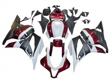 Carénages Moto Honda CBR600RR 2009-2012 - Blanc Rouge Noir Mat Vendre