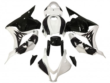 Carénage Moto Honda CBR600RR 2009-2012 - Blanc Noir Brillant Vendre