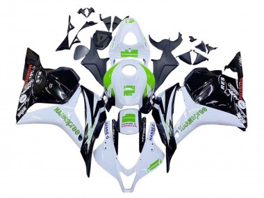 Carénages Moto Honda CBR600RR 2009-2012 - Blanc Vert Noir Brillant Hannspree Vendre