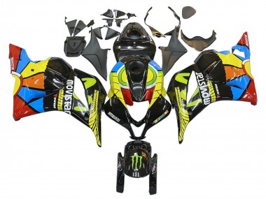 Carénages Moto Honda CBR600RR 2009-2012 - Noir Multicolore MoviStar Vendre