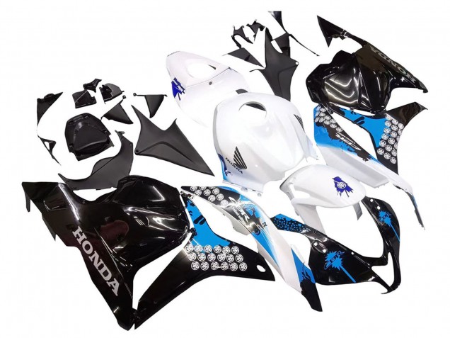 Kit Carénages Moto Honda CBR600RR 2009-2012 - Blanc Bleu Noir Brillant
