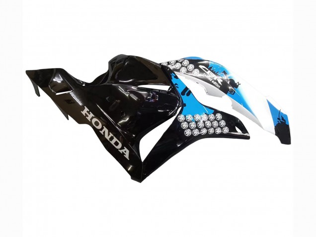 Kit Carénages Moto Honda CBR600RR 2009-2012 - Blanc Bleu Noir Brillant