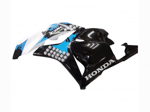 Kit Carénages Moto Honda CBR600RR 2009-2012 - Blanc Bleu Noir Brillant