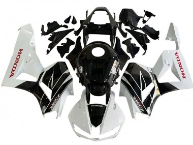 Kits Carénage Moto Honda CBR600RR 2013-2023 - Blanc Noir Brillant Vendre