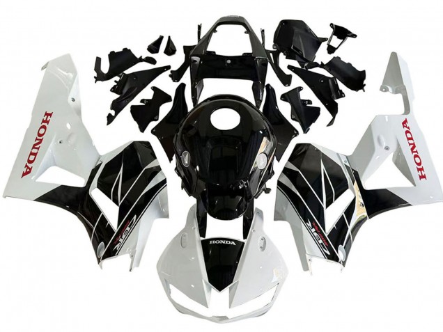 Kits Carénage Moto Honda CBR600RR 2013-2023 - Blanc Noir Brillant