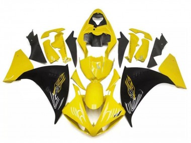 Carénages Moto Yamaha YZF R1 2009-2011 - Jaune Noir Vendre