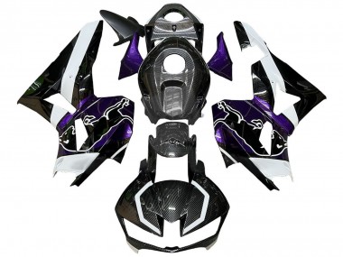 Carénages Moto Honda CBR600RR 2013-2023 - Noir Fibre de Carbone Blanc Violet Red Bull Vendre