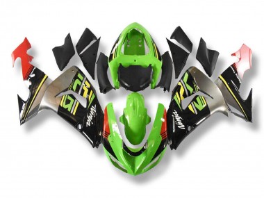 Carénages Moto Kawasaki ZX10R 2006-2007 - Vert Gris Rouge Noir Jaune Vendre