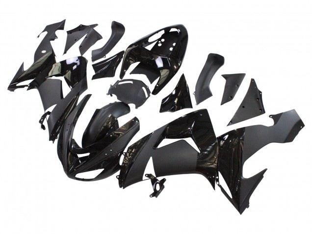 Carénages Moto Kawasaki ZX10R 2006-2007 - Noir Mat Noir Brillant