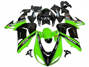 Carénages Moto Kawasaki ZX10R 2006-2007 - Vert Noir Elf Touch4 3M Vendre