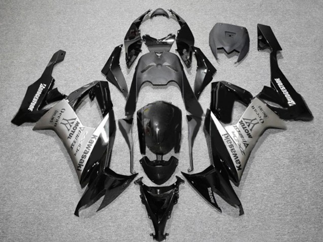 Carénages Moto Kawasaki ZX10R 2006-2007 - Noir Mat Gris Motul