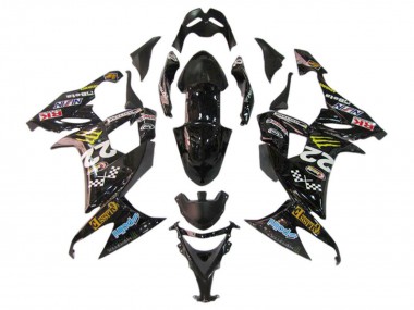 Carénages Moto Kawasaki ZX10R 2006-2007 - Noir Brillant Rouge Bleu Jaune Monstre Vendre