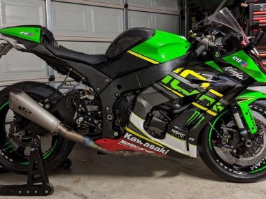 Carénages Moto Kawasaki ZX10R 2011-2015 - Vert Jaune Noir Blanc Elf Monstre Vendre
