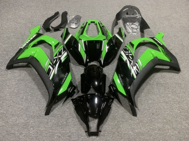 Carénages Moto Kawasaki ZX10R 2011-2015 - Vert Noir Brillant Noir Mat Vendre