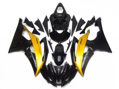 Carénage Moto Yamaha YZF R6 2008-2016 - Or Noir Brillant Vendre