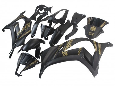Carénages Moto Kawasaki ZX10R 2011-2015 - Noir Mat Or Neige Elf Vendre