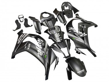 Carénages Moto Kawasaki ZX10R 2011-2015 - Noir Mat Vert Elf Vendre